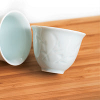 Light jade porcelain tea cup 04