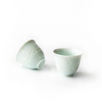 Light jade porcelain tea cup 04
