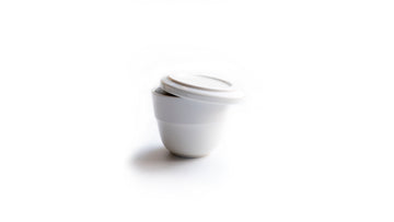 Minoware White cup with lid