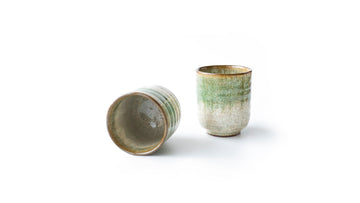 Oribe white-green tea cup 21