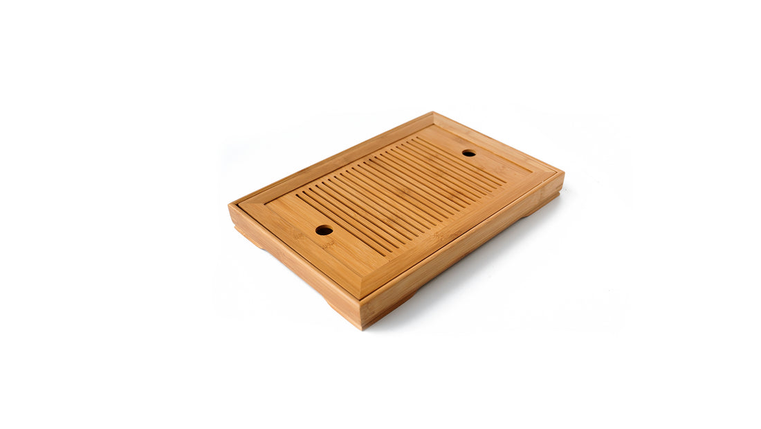 Large bamboo tea tray